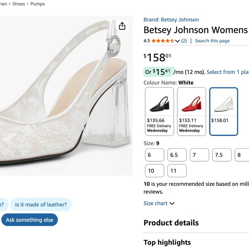 Betsey Johnson Ninah Wedding Shoe - Picture 2 of 2